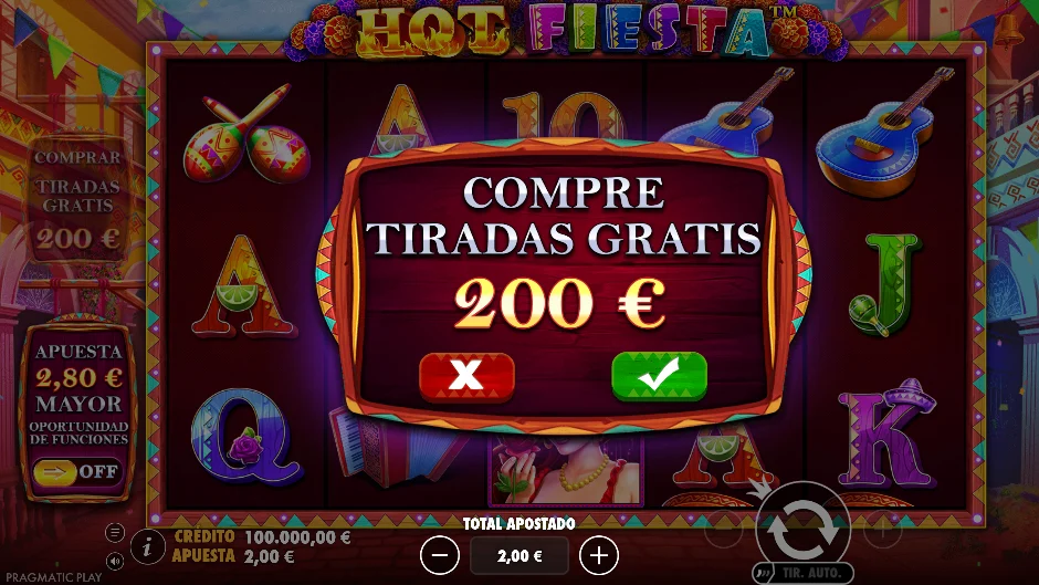 Hot Fiesta — compra de bono
