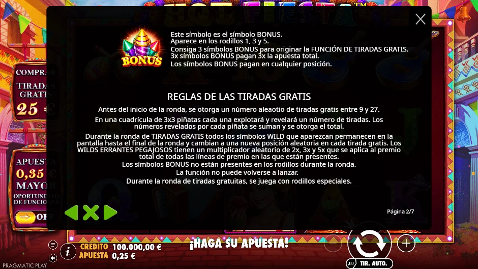 Hot Fiesta — minijuego de las piñatas